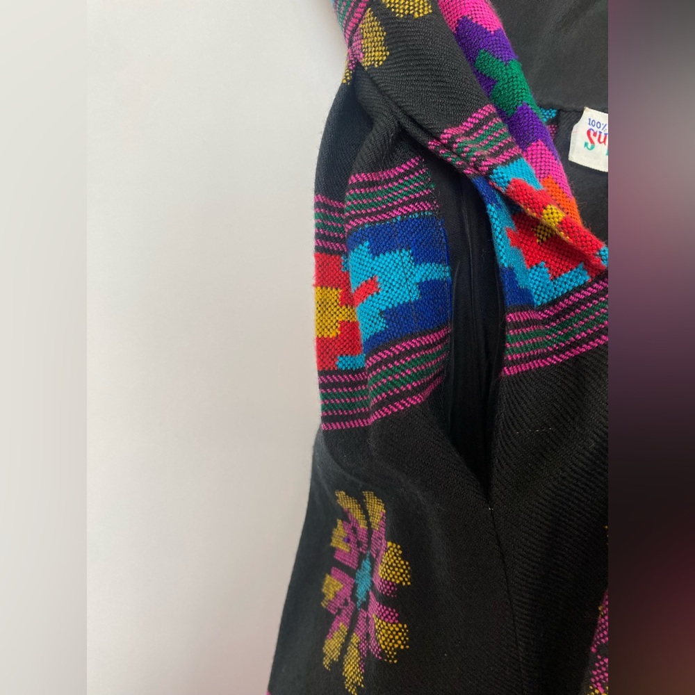 Vintage 1970s Anthony Muto for Saz II Wool Skirt – Boho Folk Artisan Woven - Picture 12 of 15